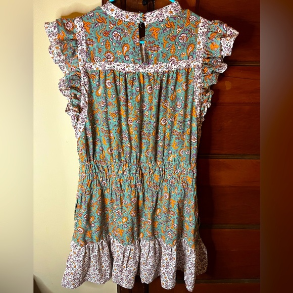 Universal Thread Ruffle Sleeve Mix Pattern Dress - Picture 2 of 4